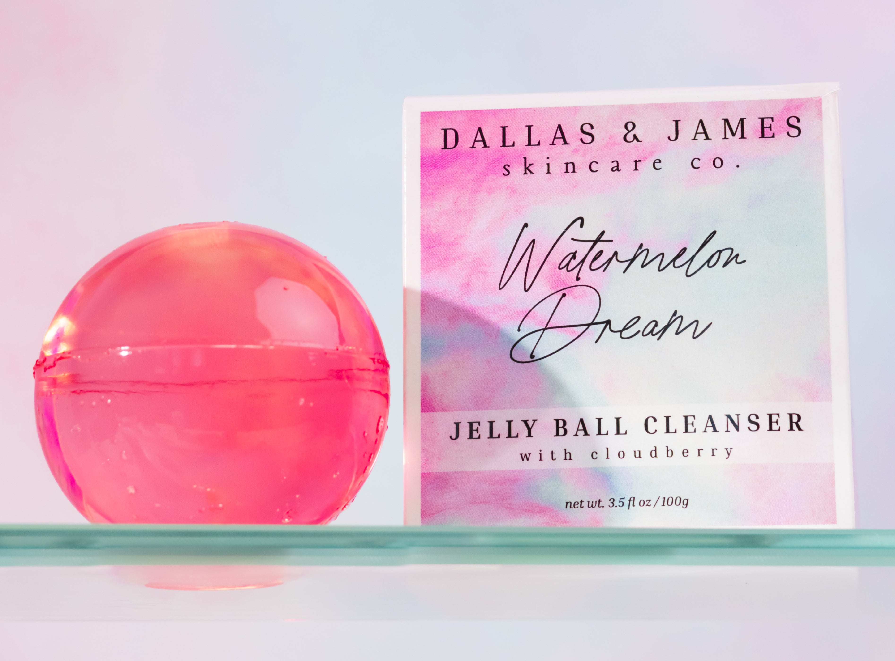 Dallas & James Skincare Co. Watermelon Dream Jelly Ball Cleanser