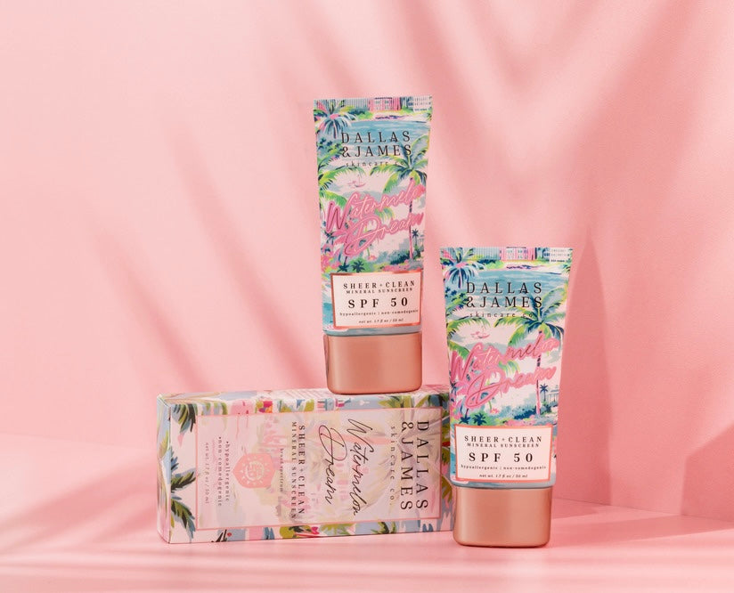 Watermelon Dream Sheer + Clean Mineral Sunscreen - SPF 50