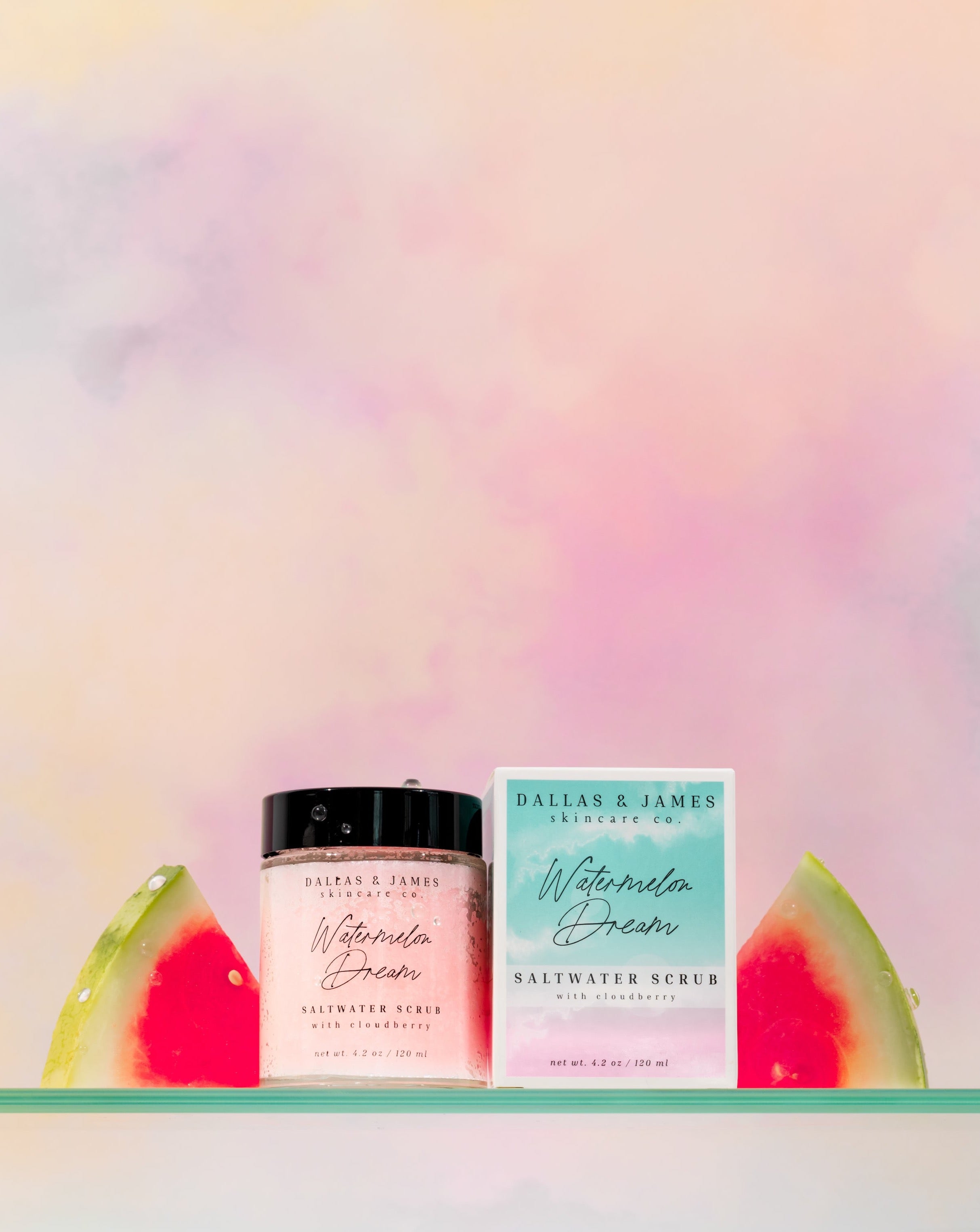 Dallas &amp; James Skincare Co. Exfoliante de agua salada Watermelon Dream