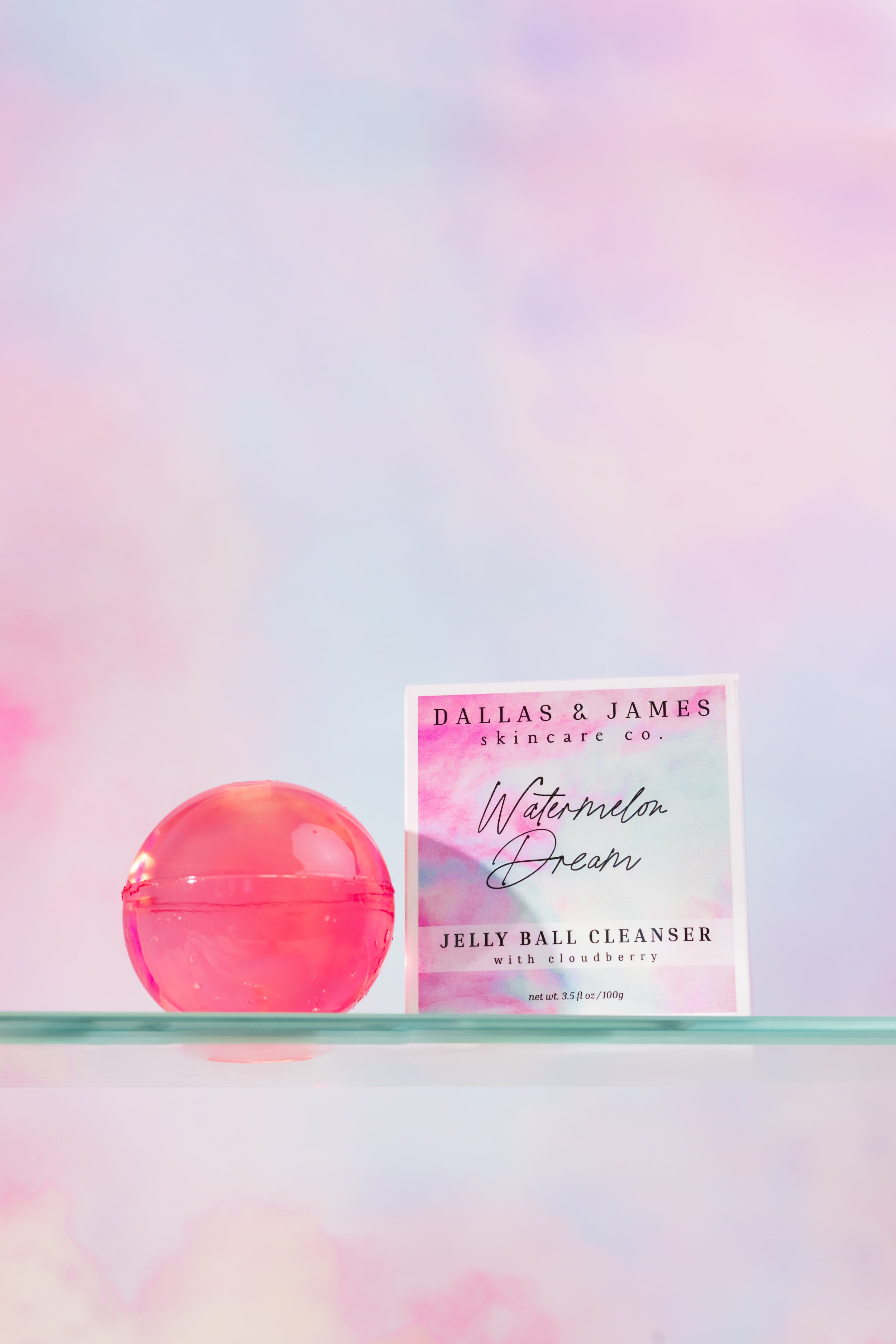 Dallas &amp; James Skincare Co. Limpiador de bolas de gelatina Watermelon Dream